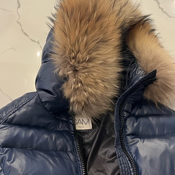 SAM. Girls Sz 14 Navy Puffer - Picture 6 of 6